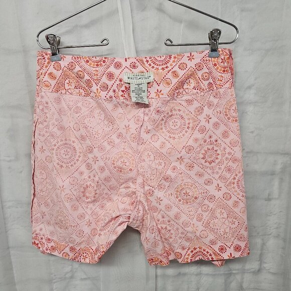 Pink Orange Boho Hippie Geometric Floral Belted Skort 10 - Picture 7 of 10